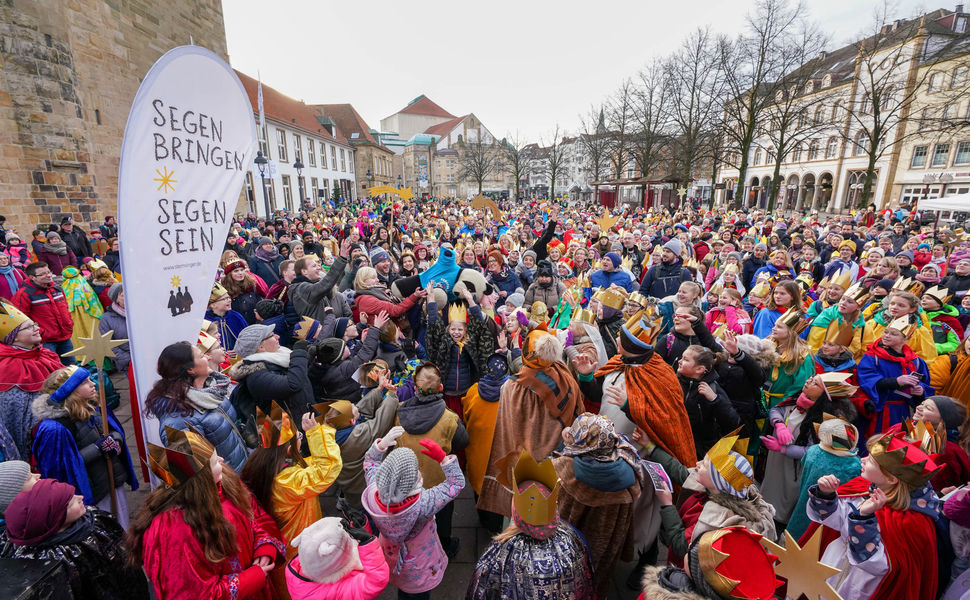 Eröffnung der Aktion Dreikönigssingen 2020 in Osnabrück (Bild: Friedrich Stark / Kindermissionswerk) 