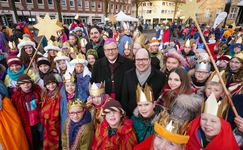 Eröffnung der Aktion Dreikönigssingen 2020 in Osnabrück (Bild: Friedrich Stark / Kindermissionswerk) 