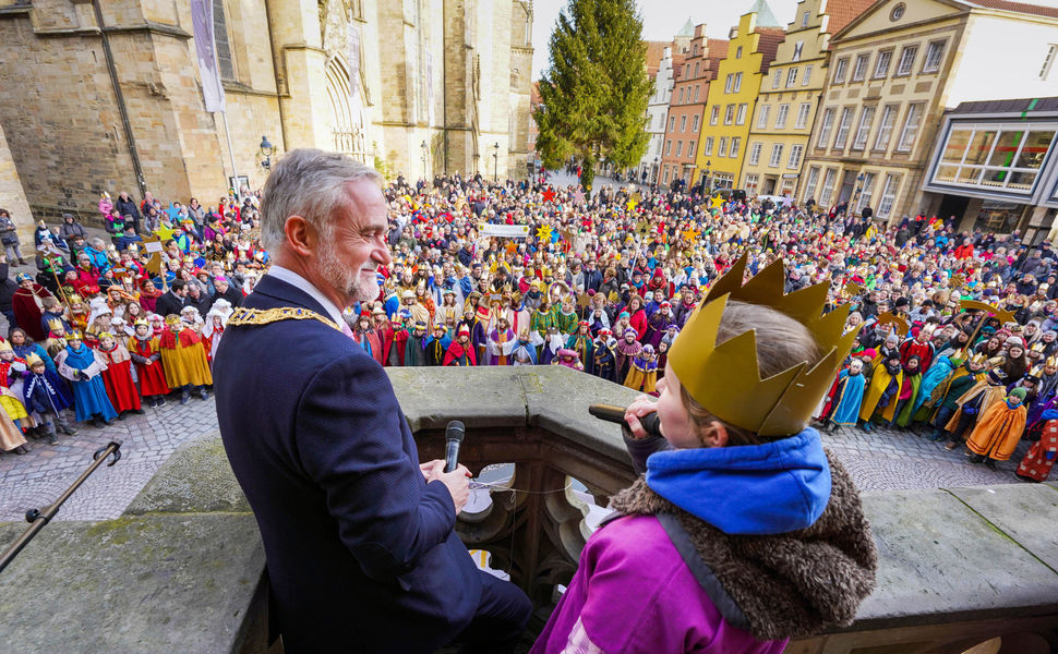 Eröffnung der Aktion Dreikönigssingen 2020 in Osnabrück (Bild: Friedrich Stark / Kindermissionswerk) 