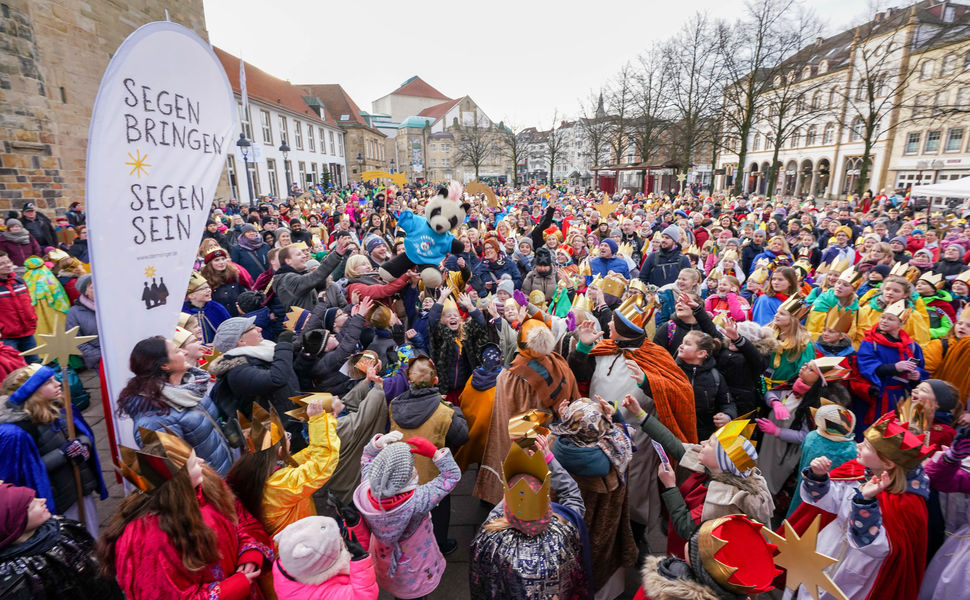 Eröffnung der Aktion Dreikönigssingen 2020 in Osnabrück (Bild: Friedrich Stark / Kindermissionswerk) 